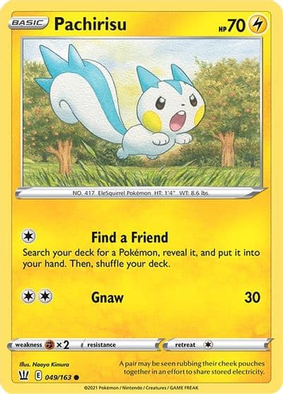 Pachirisu SWSH05: Battle Styles Pokemon card