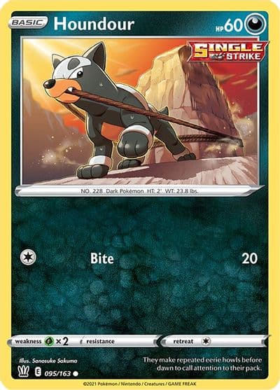 Houndour SWSH05: Battle Styles Pokemon card