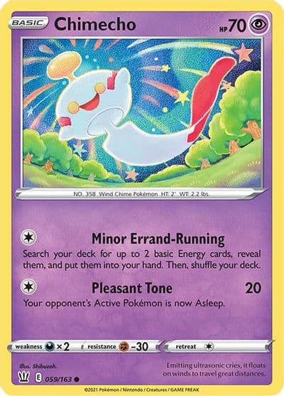 Chimecho SWSH05: Battle Styles Pokemon card