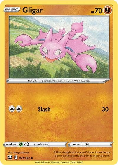 Gligar SWSH05: Battle Styles Pokemon card