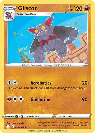 Gliscor SWSH05: Battle Styles Pokemon card