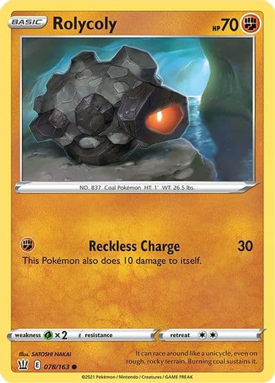 Rolycoly SWSH05: Battle Styles Pokemon card