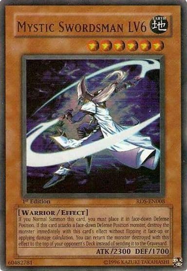 Mystic Swordsman LV6 Rise of Destiny Yu-Gi-Oh! card
