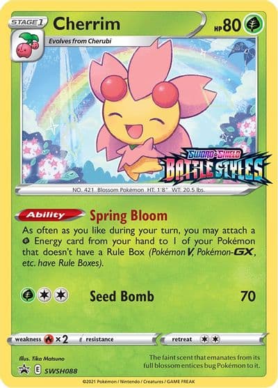 Cherrim - SWSH088 (Prerelease) SWSH: Sword & Shield Promo Cards Pokemon card