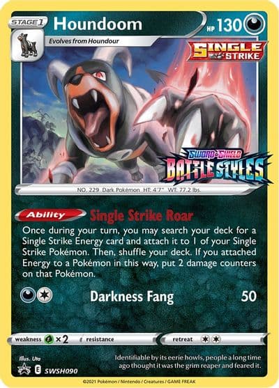 Houndoom - SWSH090 (Prerelease) SWSH: Sword & Shield Promo Cards Pokemon card