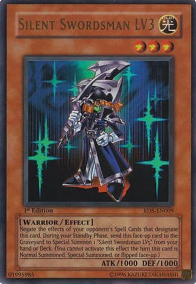 Silent Swordsman LV3 Rise of Destiny Yu-Gi-Oh! card
