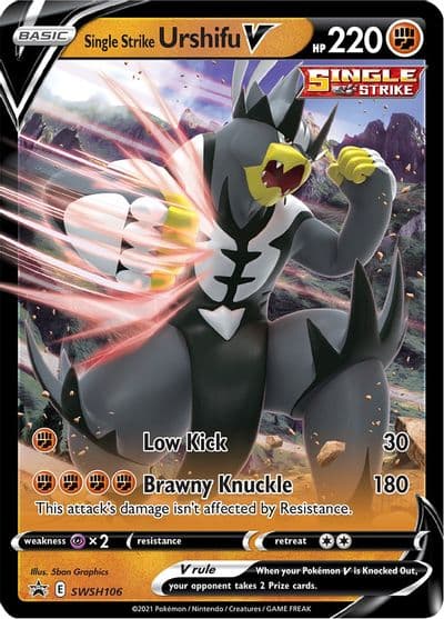 Single Strike Urshifu V - SWSH106 SWSH: Sword & Shield Promo Cards Pokemon card