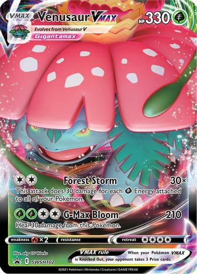 Venusaur VMAX - SWSH102 SWSH: Sword & Shield Promo Cards Pokemon card