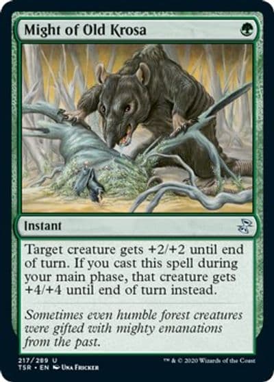 Might of Old Krosa Time Spiral: Remastered Magic card