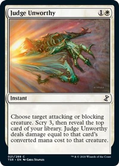 Judge Unworthy Time Spiral: Remastered Magic card