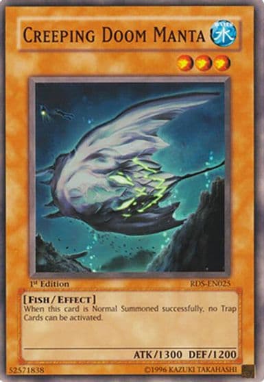 Creeping Doom Manta Rise of Destiny Yu-Gi-Oh! card