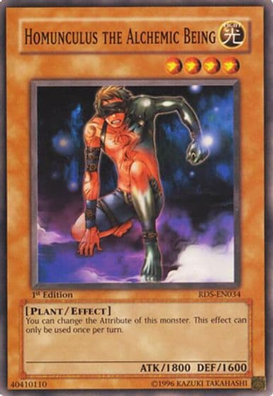 Homunculus the Alchemic Being Rise of Destiny Yu-Gi-Oh! card