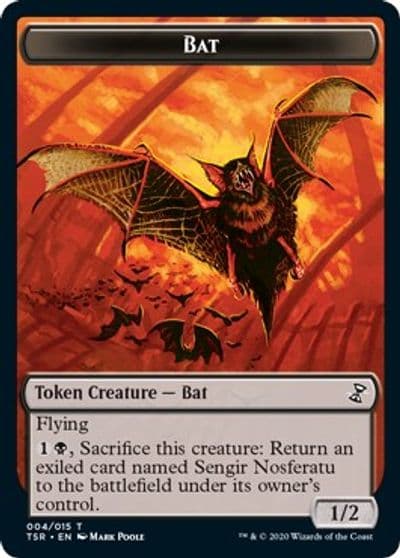 Bat Token Time Spiral: Remastered Magic card