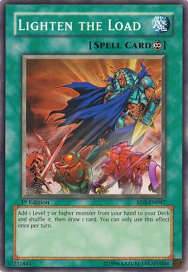 Lighten the Load Rise of Destiny Yu-Gi-Oh! card