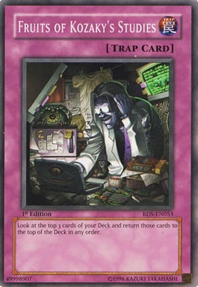 Fruits of Kozakys Studies Rise of Destiny Yu-Gi-Oh! card