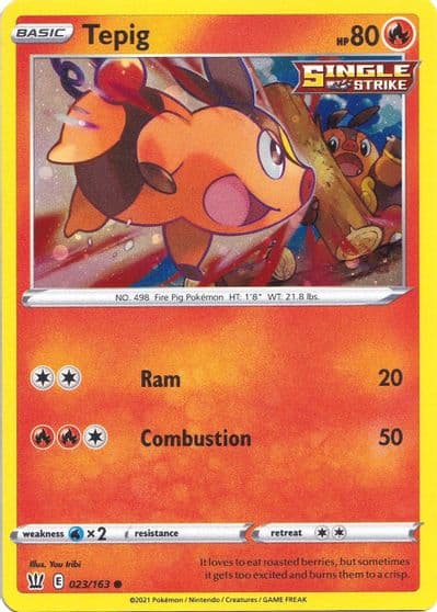 Tepig (Cosmos Holo) Miscellaneous Cards & Products Pokemon card