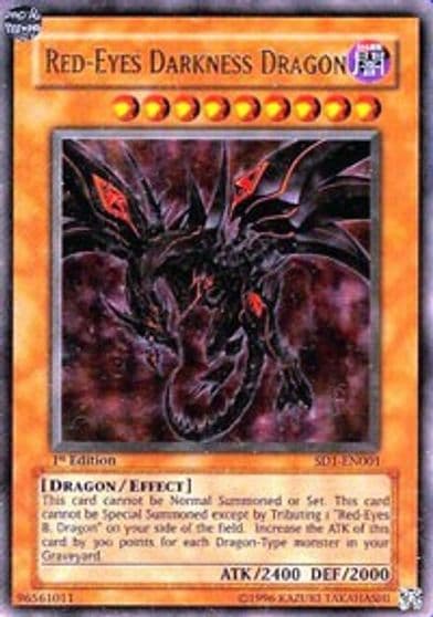 Red Eyes Darkness Dragon Structure Deck: Dragon's Roar Yu-Gi-Oh! card