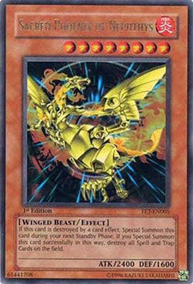 Sacred Phoenix of Nephthys Flaming Eternity Yu-Gi-Oh! card