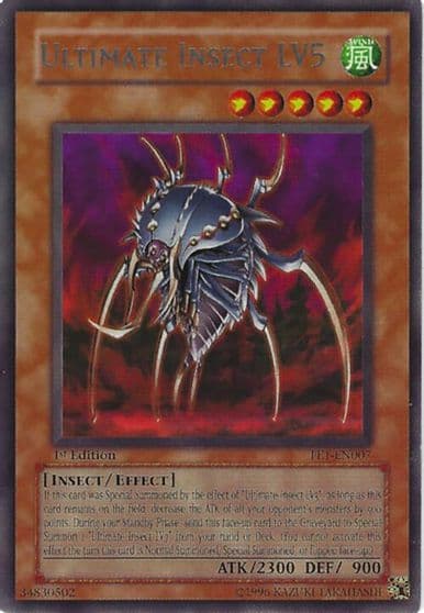 Ultimate Insect LV5 Flaming Eternity Yu-Gi-Oh! card