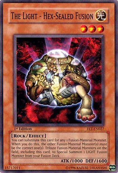 The Light Hex Sealed Fusion Flaming Eternity Yu-Gi-Oh! card