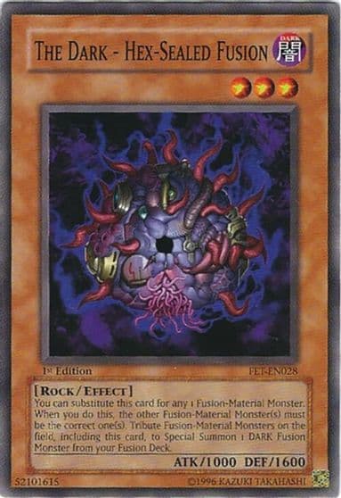 The Dark Hex Sealed Fusion Flaming Eternity Yu-Gi-Oh! card