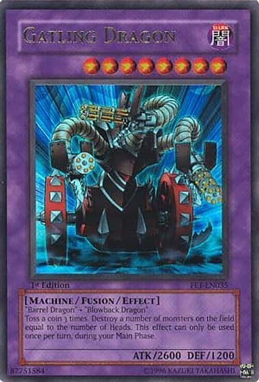 Gatling Dragon Flaming Eternity Yu-Gi-Oh! card