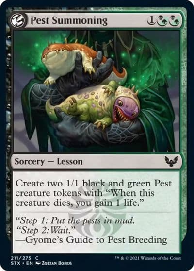 Pest Summoning Strixhaven: School of Mages Magic card