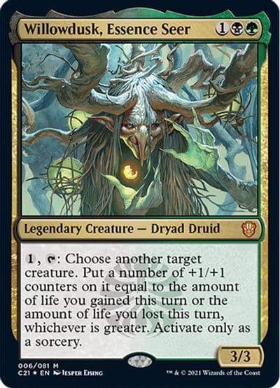 Willowdusk Essence Seer Commander 2021 Magic card