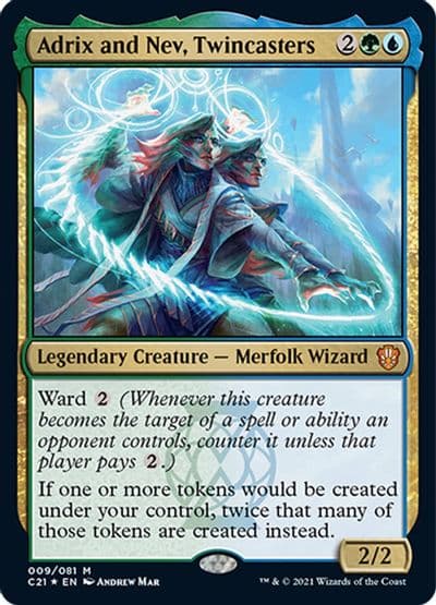 Adrix and Nev Twincasters Commander 2021 Magic card