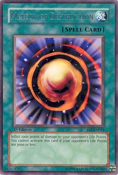 Meteor of Destruction Flaming Eternity Yu-Gi-Oh! card