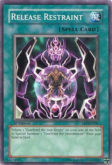 Release Restraint Flaming Eternity Yu-Gi-Oh! card