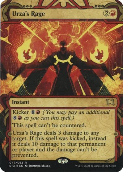 Urzas Rage Foil Etched Strixhaven: Mystical Archive Magic card