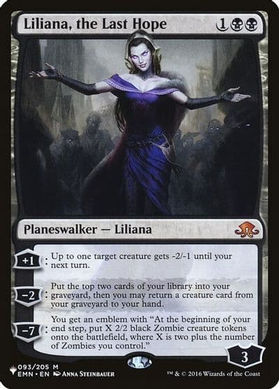 Liliana the Last Hope The List Reprints Magic card