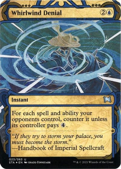 Whirlwind Denial Foil Etched Strixhaven: Mystical Archive Magic card
