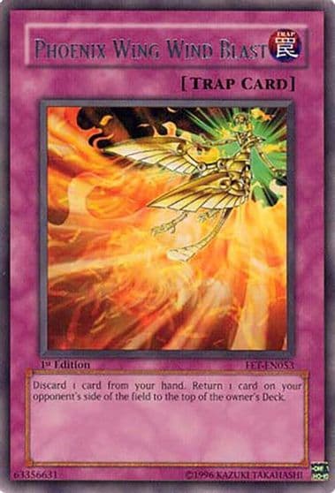 Phoenix Wing Wind Blast Flaming Eternity Yu-Gi-Oh! card