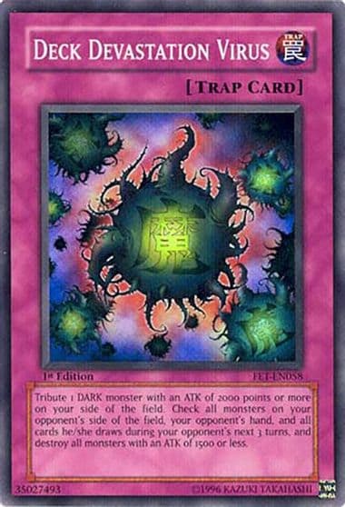 Deck Devastation Virus Flaming Eternity Yu-Gi-Oh! card