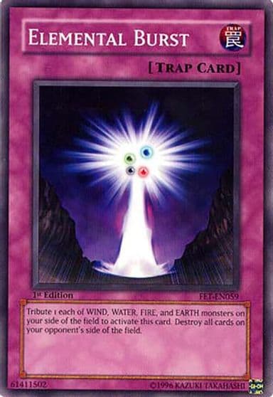 Elemental Burst Flaming Eternity Yu-Gi-Oh! card