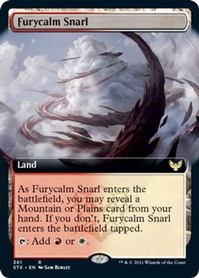 Furycalm Snarl Extended Art Strixhaven: School of Mages Magic card