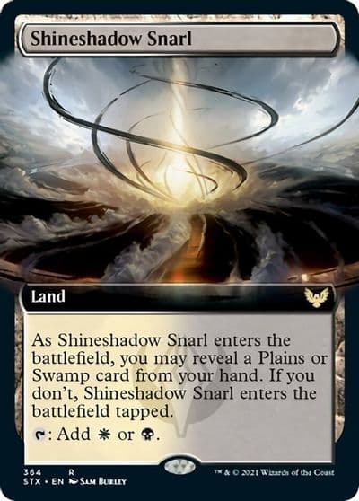 Shineshadow Snarl Extended Art Strixhaven: School of Mages Magic card