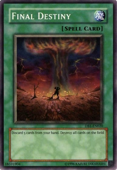 Final Destiny Dark Beginning 1 Yu-Gi-Oh! card