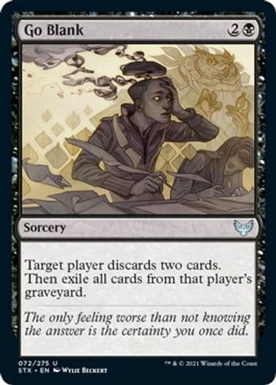 Go Blank Strixhaven: School of Mages Magic card