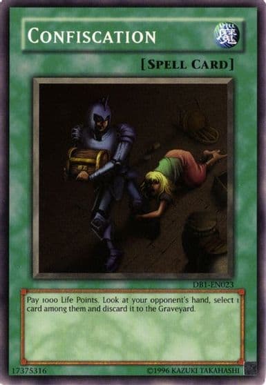 Confiscation Dark Beginning 1 Yu-Gi-Oh! card