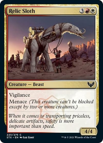 Relic Sloth Strixhaven: School of Mages Magic card