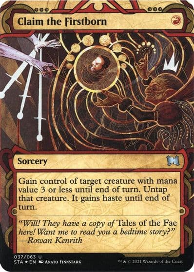 Claim the Firstborn Foil Etched Strixhaven: Mystical Archive Magic card