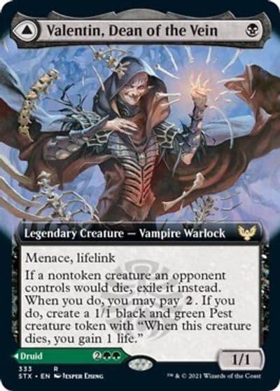 Valentin Dean of the Vein Extended Art Strixhaven: School of Mages Magic card