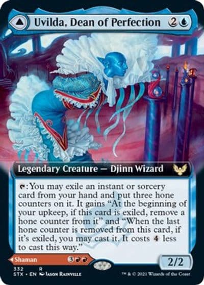 Uvilda Dean of Perfection Extended Art Strixhaven: School of Mages Magic card