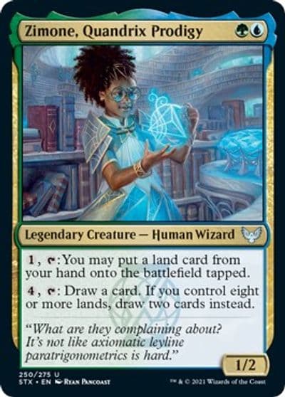 Zimone Quandrix Prodigy Strixhaven: School of Mages Magic card