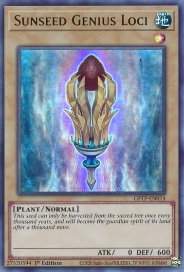 Sunseed Genius Loci Ghosts From the Past Yu-Gi-Oh! card