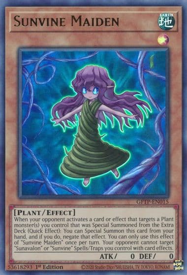 Sunvine Maiden Ghosts From the Past Yu-Gi-Oh! card