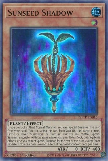 Sunseed Shadow Ghosts From the Past Yu-Gi-Oh! card